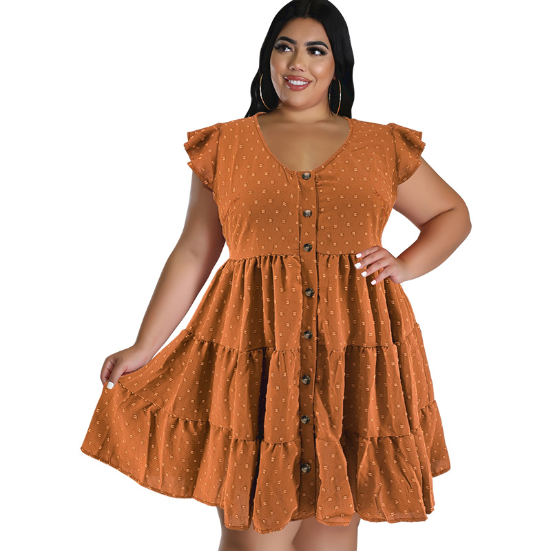 Damen Kleid In Übergröße Aus Eisseide Mit Pompon Struktur_voghion.com