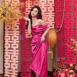 婚房布置套装长条连喜婚庆喜字背景墙布婚礼结婚订婚拍照道具挂饰