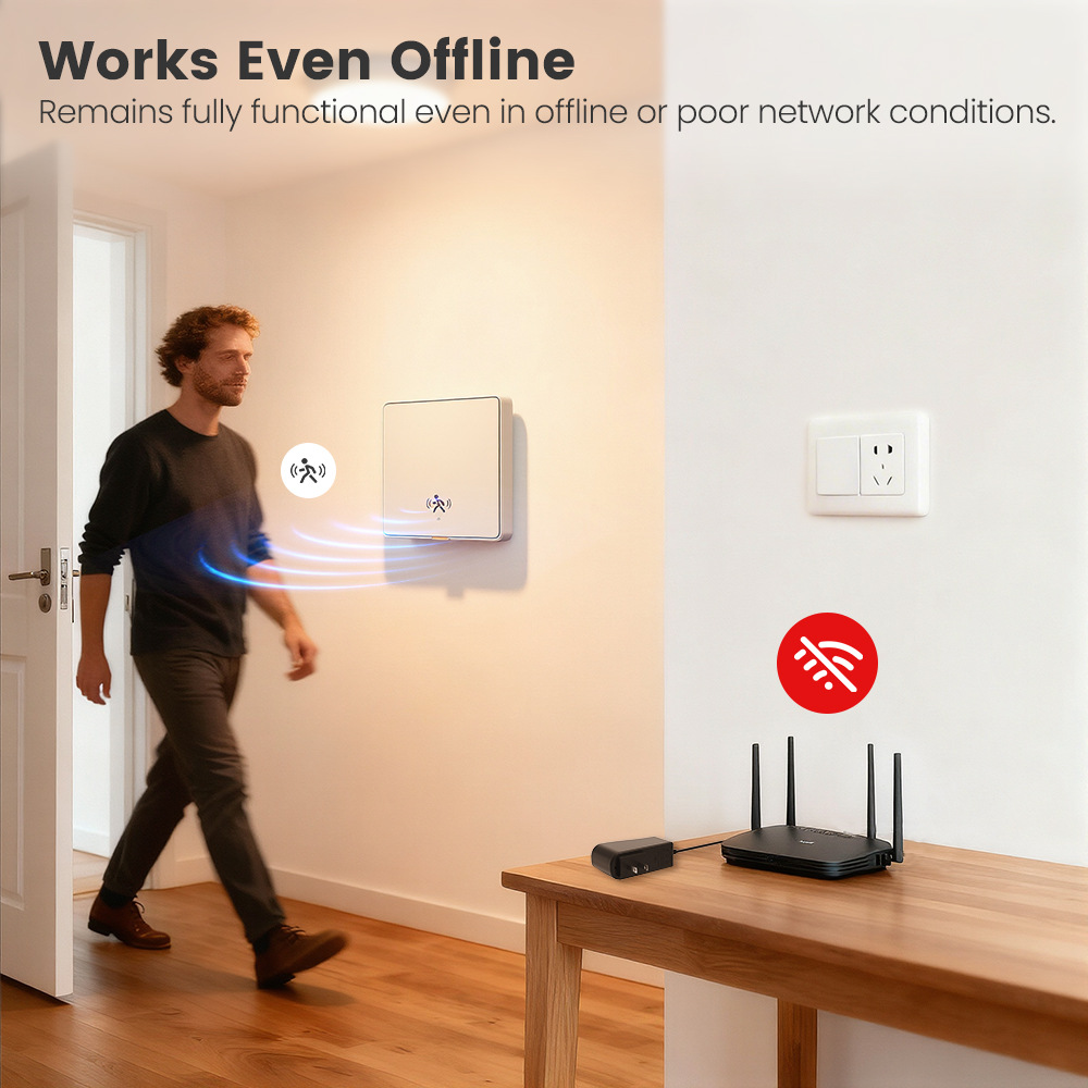 Tuya WiFi Radar Motion Sensor Smart Switch Human Presence MmWave Detection Smart