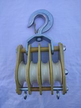 绝缘滑轮放线滑车3T三轮电缆滑轮电力施工绝缘放线滑车单轮2T双轮