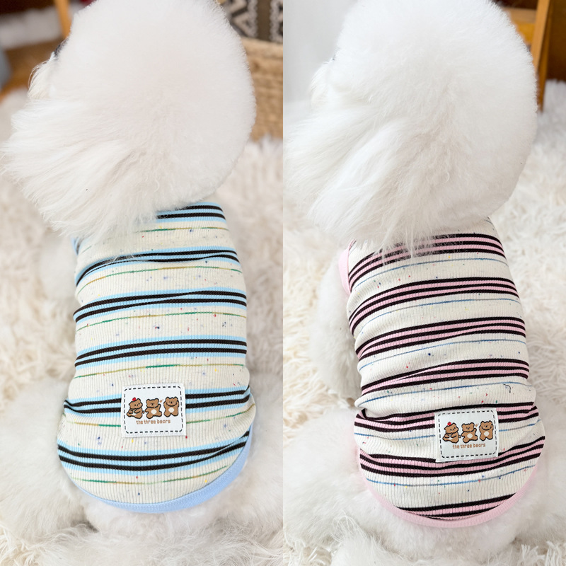 Pet Clothing Spring and Summer Outfits Japanese and Korean Style Cat Clothes Teddy Bichon Small Dog Summer Home Wear Thin Breathable Vest