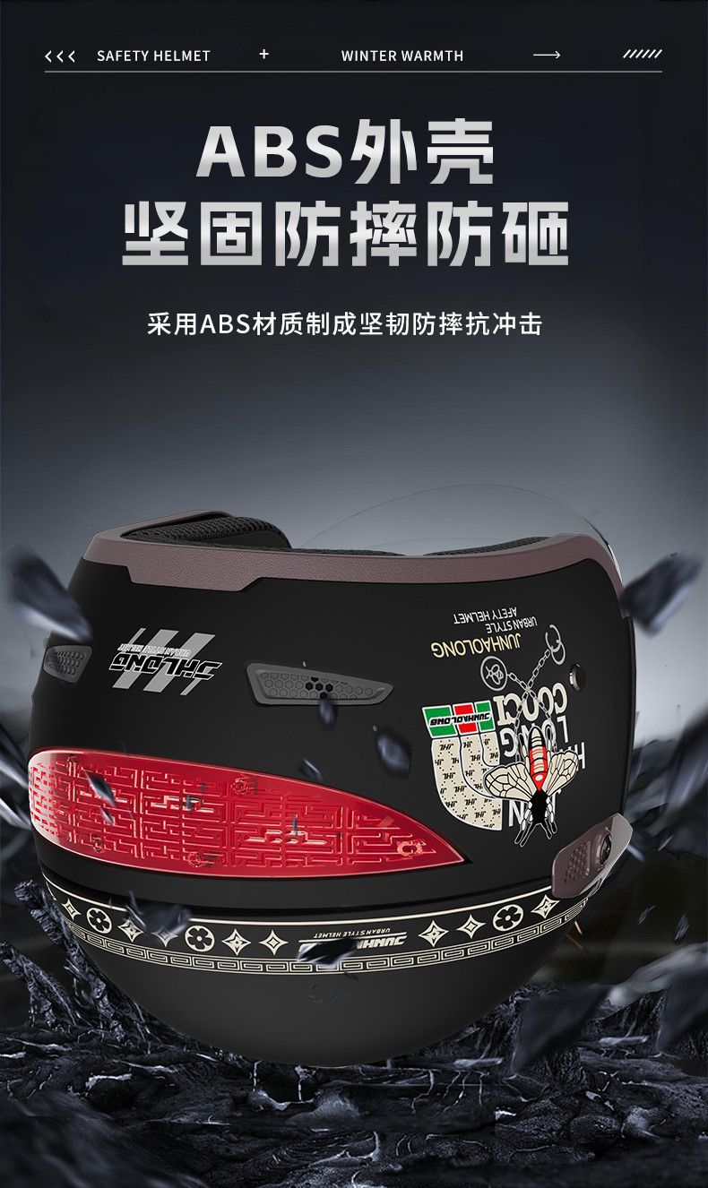 New national standard certified electric motorcycle helmet with silver-plated visor, unisex half helmet, suitable for all seasons, safety helmet