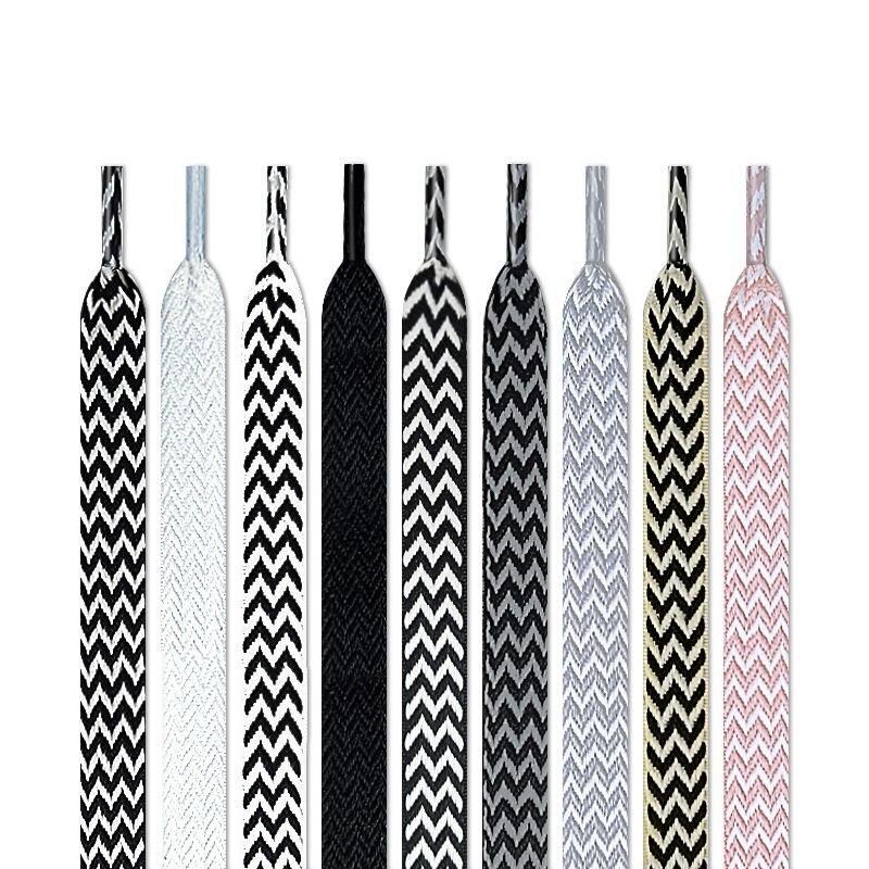 Langfan Sneaker Shoelaces Width 1.5cm Men's and Women's Sports Shoes Flat Trendy Colorful Pink Black Shoelace Rope Langfan Sneaker Shoelaces Width 1.5cm Men's and Women's Sports Shoes Flat Trendy Colorful Pink Black Shoelace Rope