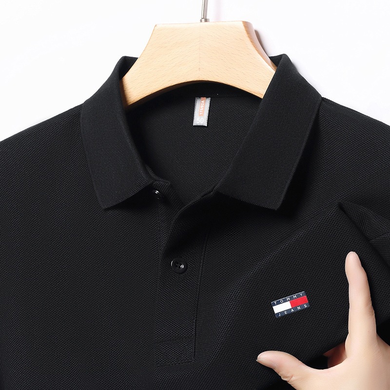 Kişi üçün yay polo köynəyi, merserize pambıq, yaxalı