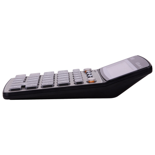 Deli Stationery 33560 Financial Voice Calculator Large Screen Date Alarm Crystal Button Calculator