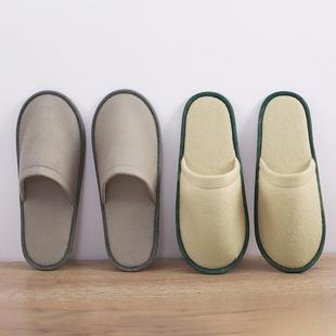 Hotel home travel disposable brushed slippers theme B & B hotel thickened slippers wholesale
