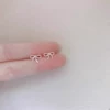 19# small earrings-threaded bow