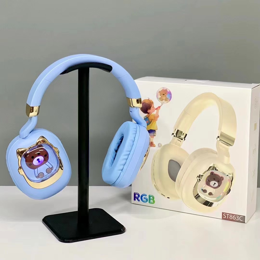 Nuevos auriculares creativos de la cápsula de dibujos animados para gatos auriculares auriculares Bluetooth auriculares inalámbricos ST863