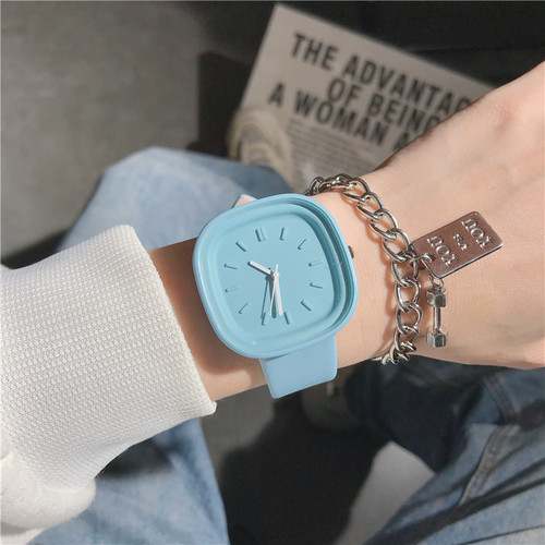 ins minimalist style girly fashion square simple watch temperament high value junior high school student quartz female watch