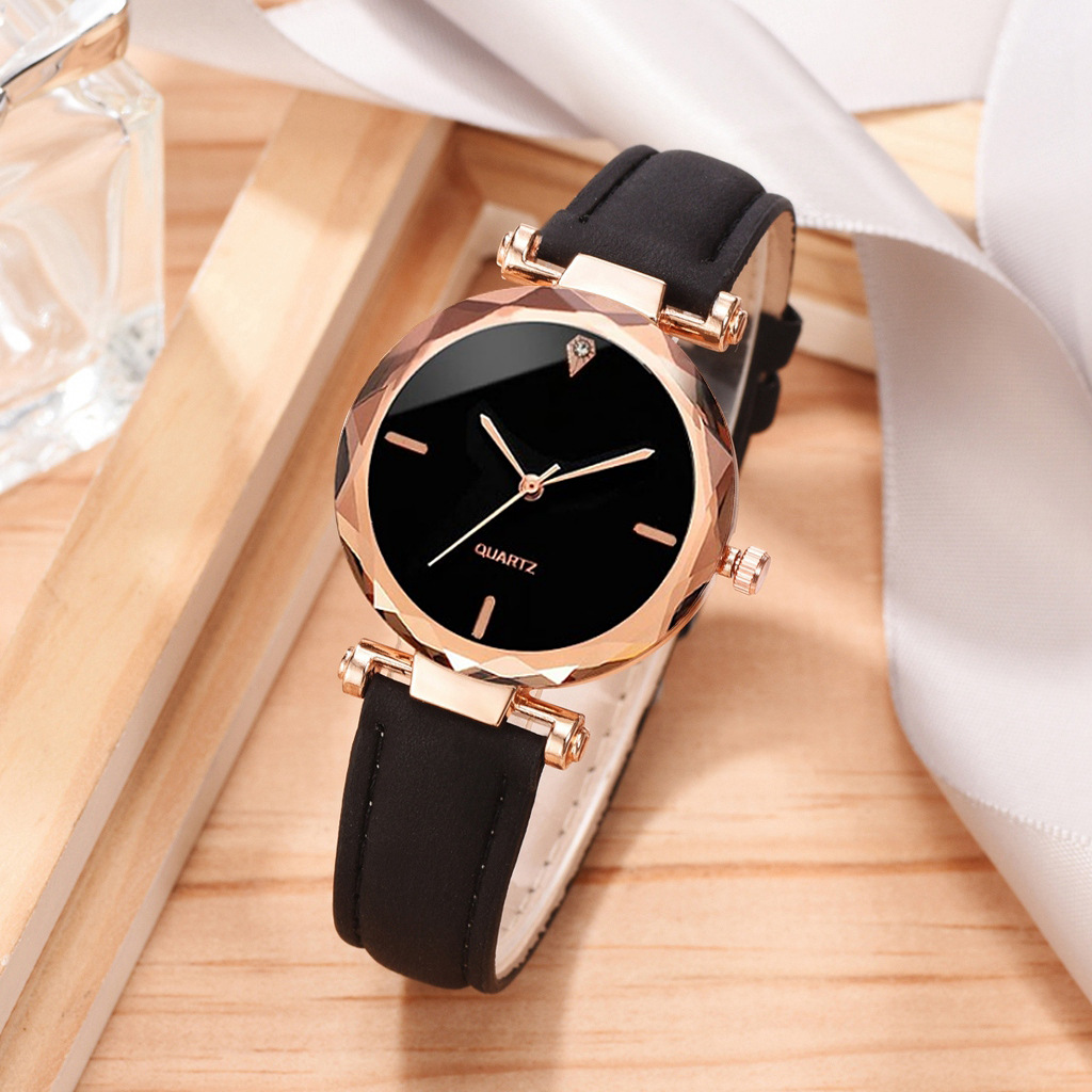 Simple Style Solid Color Buckle Quartz Women's Watches display picture 1