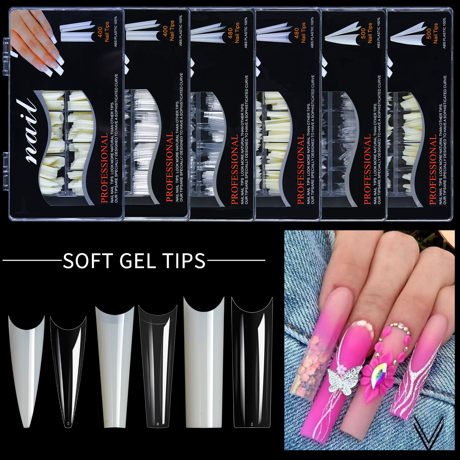 Simple Style Solid Color Abs Wear Manicure 1 Set display picture 1