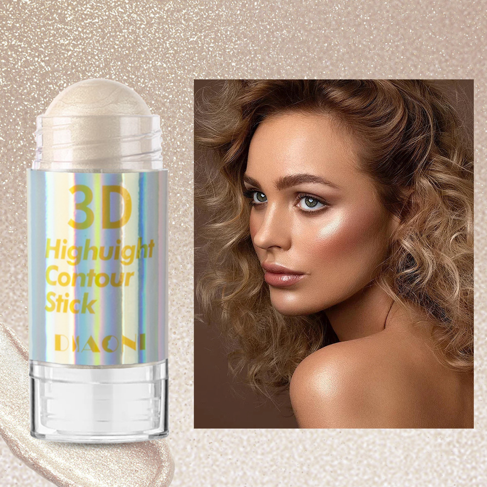 Crema de alto brillo transfronteriza, brillo fino nacarado facial, reparación tridimensional natural, brillo corporal corporal, barra de alto brillo