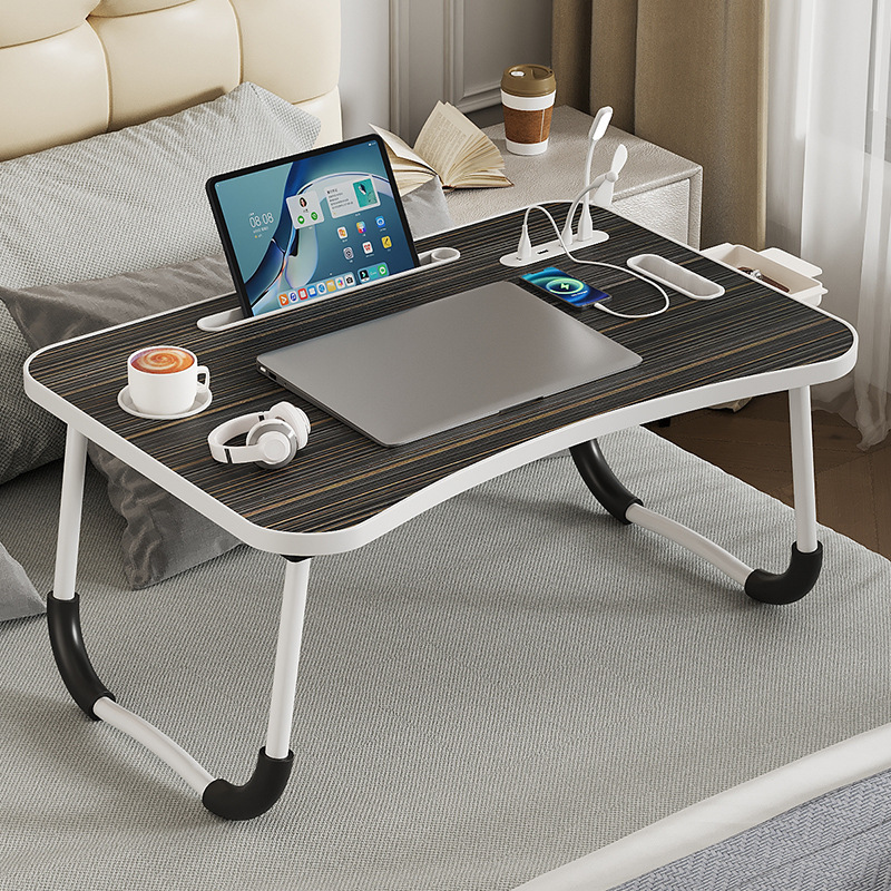 Small Table Bed Foldable Mini Computer Table Multi-Functional Student Dormitory Bedroom Notebook Desk Folding Table