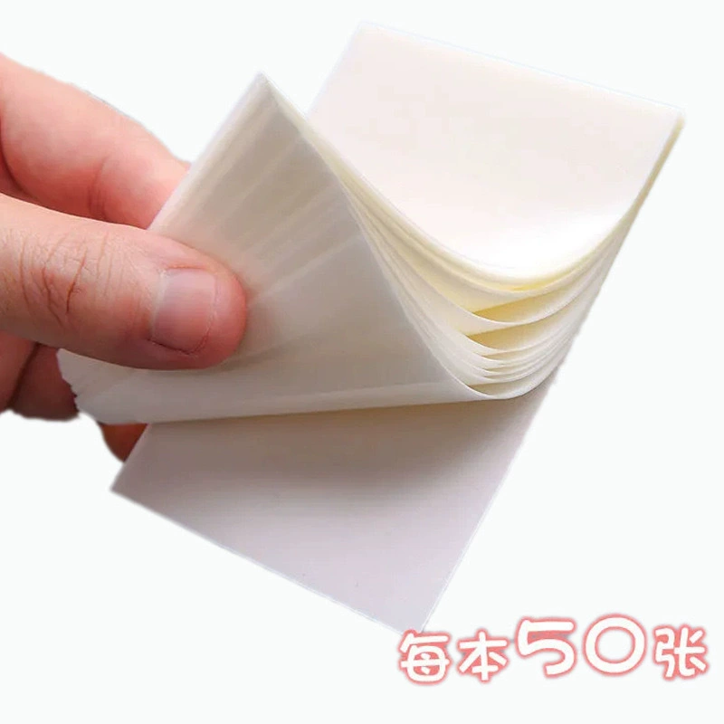 Transparent Post-Notes Set: Clear sticky notes in 3 sizesMorandi colors