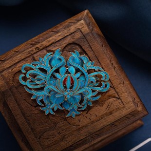 Cloisonné Brooch Imitation Peacock Brooch Accessory Vintage Chinese Style Cheongsam Sweater Brooch High-End Jewelry for Women