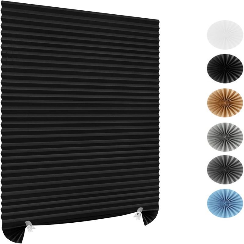 Jane 100% off , Curtain Pleated Blinds No Drilling No Tools Indoor Cordless Blinds Home Curtains