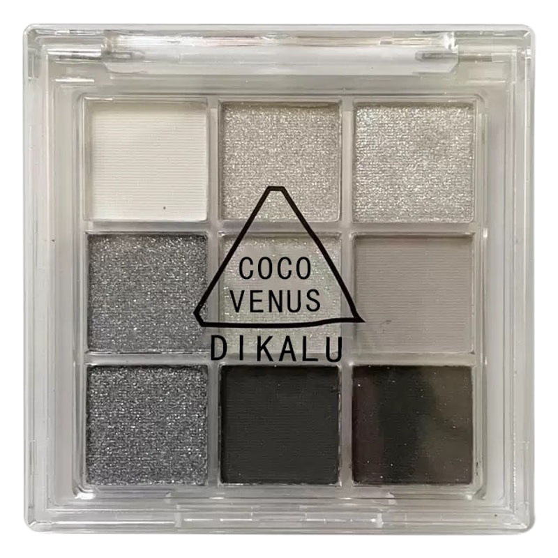 DIKALU dark punk smoked nine color eye shadow metallic pearlescent matte silver Halloween ins parity eye shadow plate
