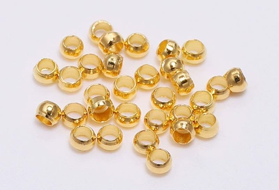 Bracelet Beads DIY Beading Materials | Zərgərlik ara hissələri - imitation-gold-20