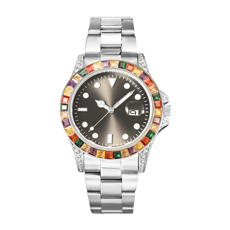 150g Weight Tempered Glass Mirror Material Stainless Steel Strap Material Watch Classification Pointer Display Type Folding Buckle Buckle Style Round Dial Shape Holiday, Street Occasion Quartz Movement Solid Color Pattern Men's Gender Business Style Business Solid Color Folding Buckle Quartz Watch Men's Watches 3