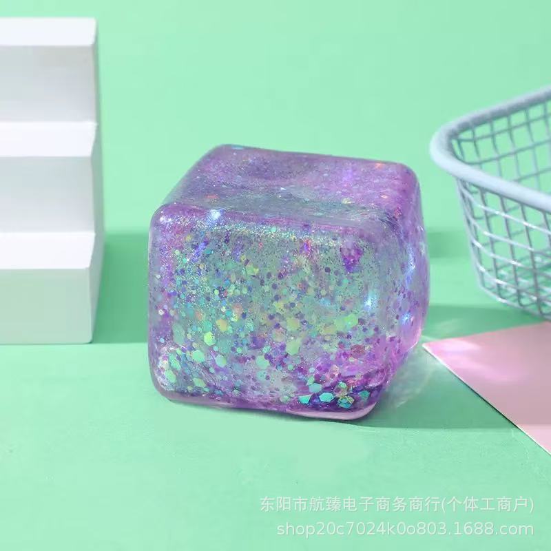 Juguete Antiestrés de Cubo de Hielo de Rebote Lento de Plástico image 16