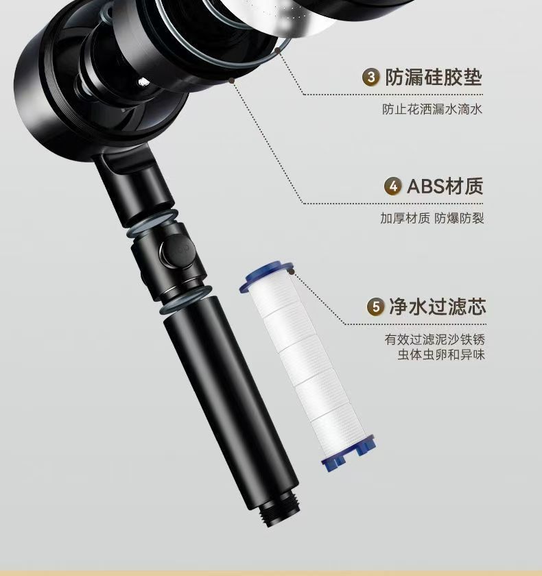 Household high-pressure shower head, bathroom heater, hair dryer, showerhead, rain shower, massage showerhead, bathing wonder Item Picture