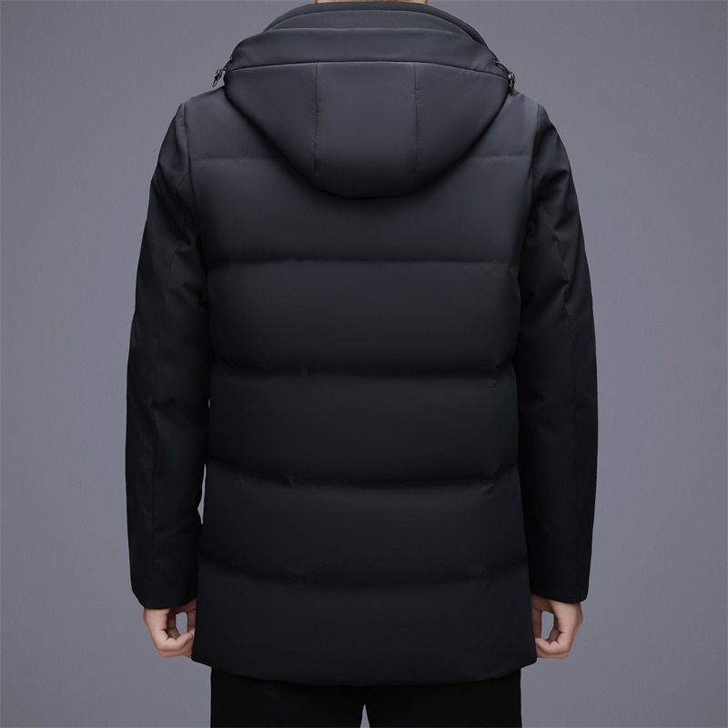 牛奶丝面料羽绒服男式外套秋冬新款中长加厚白鸭绒户外保暖羽绒服|undefined