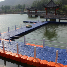上海码头塑料浮筒摩托艇浮台游艇联体钓鱼移动平台游泳池水上浮桥