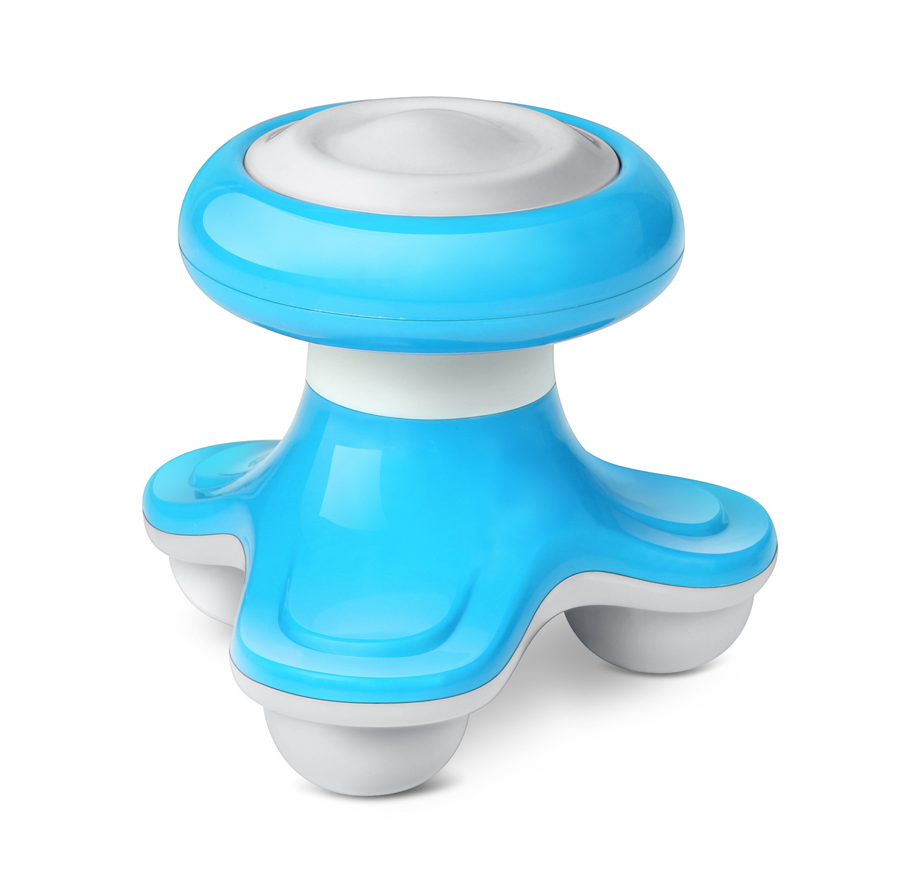 Ola de agua pequeño masajeador triangular MINI eléctrico vibración eléctrica de tres patas mini masajeador de mano fábrica