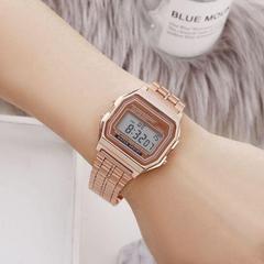 Metal LED Electronic Watch for Students and Children - Fashion and Leisure Alarm Clock F91 Alloy Watch Wholesale