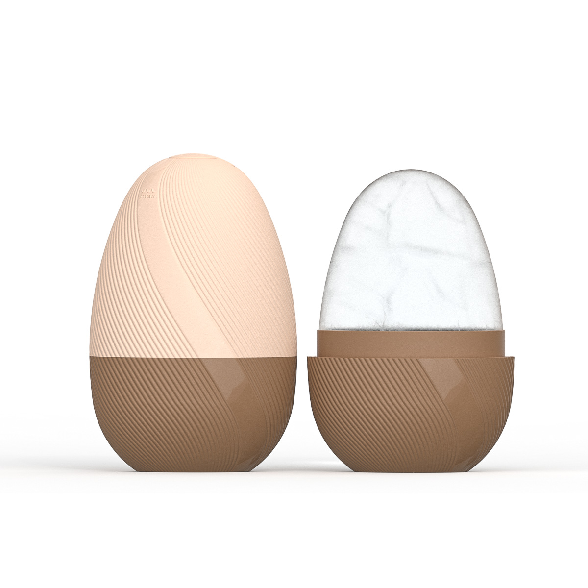 새로운 스타일 - 달걀 모양의 갈색