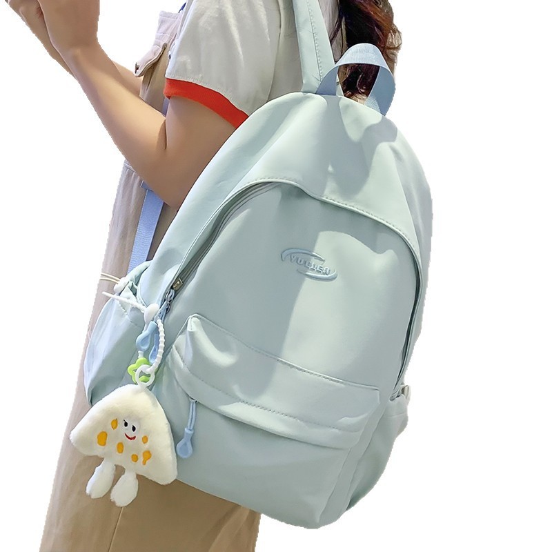 书包女生初中生5新高颜值蓝色系高中生双肩包旅游轻便小背包批发|undefined