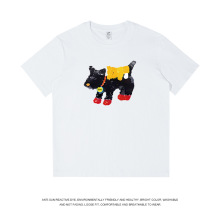 三海鲸高街男装印花小众短袖t恤男女夏季上衣街潮宽松半袖体恤boy