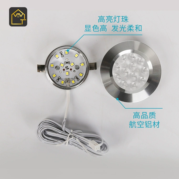 LED внутреннее освещение для шкафа, точечный свет, для дома и автодомов, потолочный светильник 3W