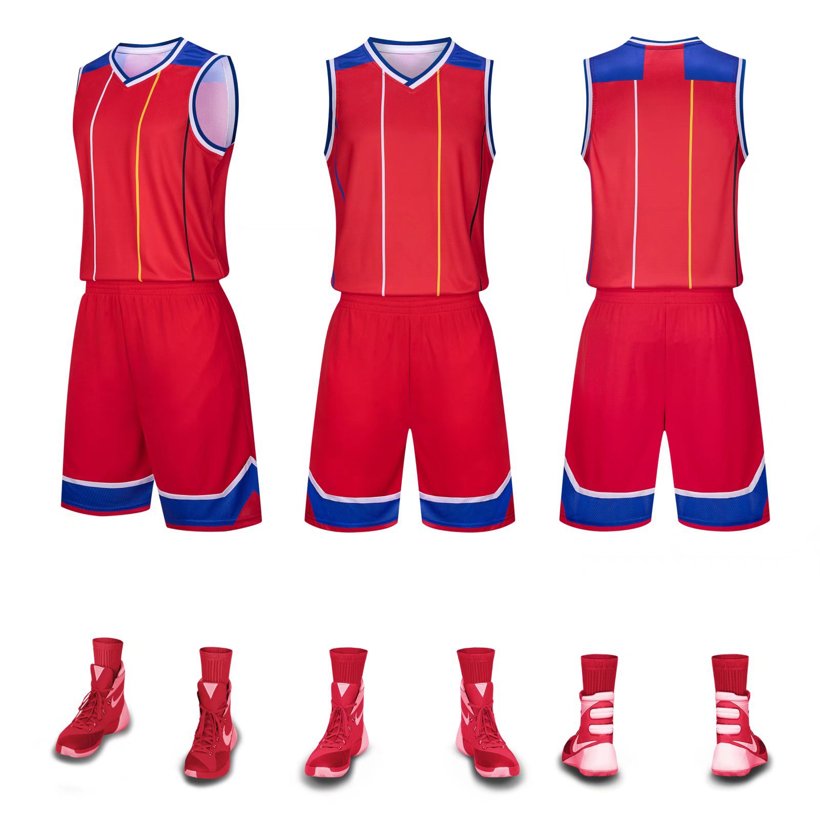 CW1007CUBA play middle school student American adult sweat-absorbent breathable quick-drying basketball uniform training competition vest suit