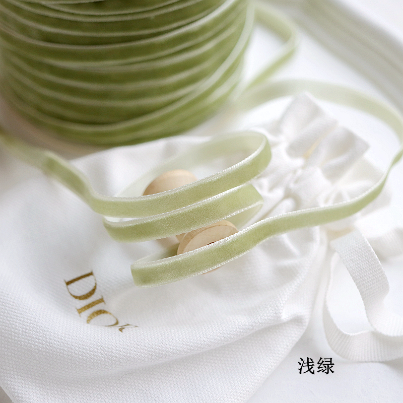 1cm/0,6 cm cinta de terciopelo de color cinta de cisne cinta de bricolaje material hecho a mano cinta cinta cinta decorativa