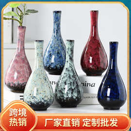 玉净瓶茶道插花器佛堂用品陶瓷小花瓶观音瓶供佛禅意家居装饰仿古