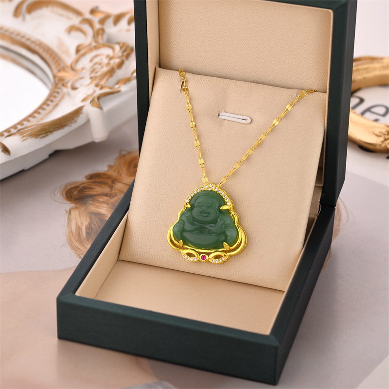 Collar de acero de titanio para mujeres simple y versátil estilo ligero de lujo nicho diseño de alta calidad no decoloración joyería de cadena de clavícula al por mayor