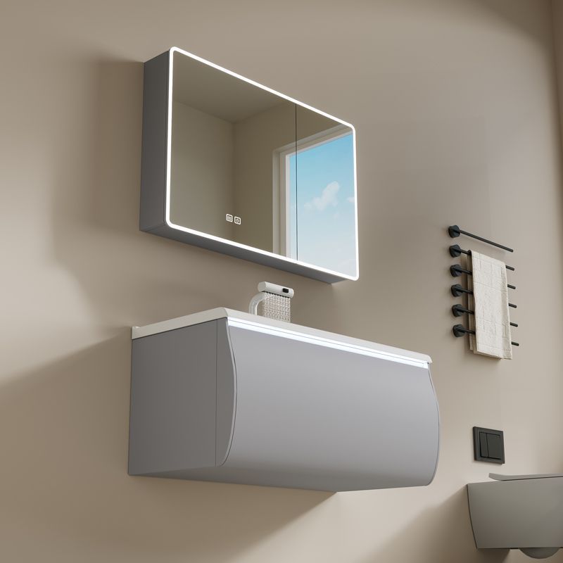 Nuevo gabinete de baño de madera sólida cerámica una bañera gabinete de lavabo de baño doméstico lavabo combinado lavabo