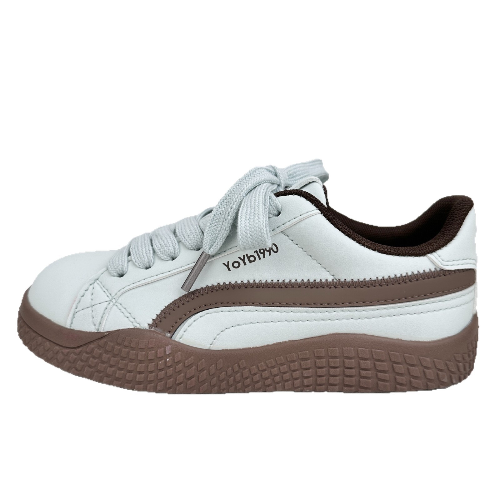 Yuanbo coreano zapatos de skate casuales para mujeres 2025 nuevos zapatos blancos de suela gruesa de moda versátil zapatos de pan de nicho