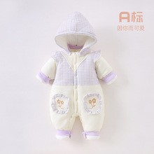【断码清仓】婴儿衣服a类婴儿连体衣夹棉宝宝爬服加厚婴儿连体衣