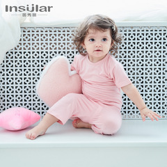 Baby's summer set of modal children's pajamas, short-sleeved baby innerwear set, high-waisted air-conditioning clothes, home clothes