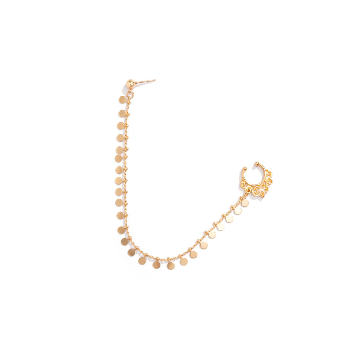 European and American jewelry, ethnic style, Su style, no punching nose studs, nose accessories, sweet and cool earrings, puncture nose rings_voghion.com