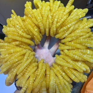Songgang Factory Source Amber Beeswax Wholesale Butter Yellow Pill Spacer Bracelet Loose Beads DIY Bracelet Accessories