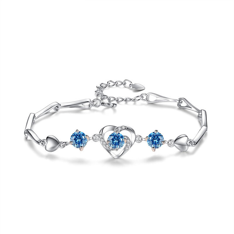 사랑 팔찌 (블루 다이아몬드)