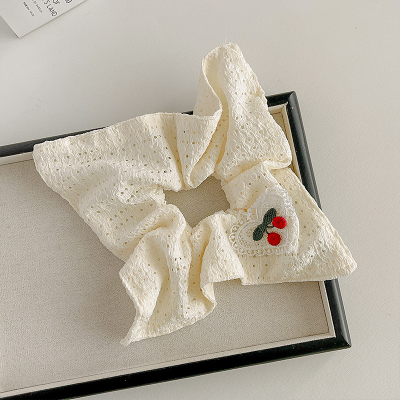 All Seasons Season Sweet Simple Style Women's Plaid Fruit Cloth Hair Tie