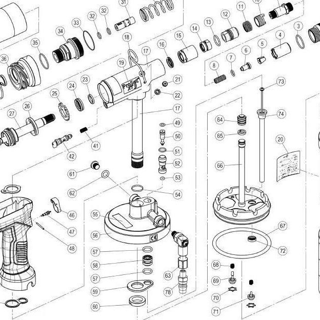 POP拉钉枪 铆钉枪 拉铆枪配件 Valve Body 阀体71210-03401