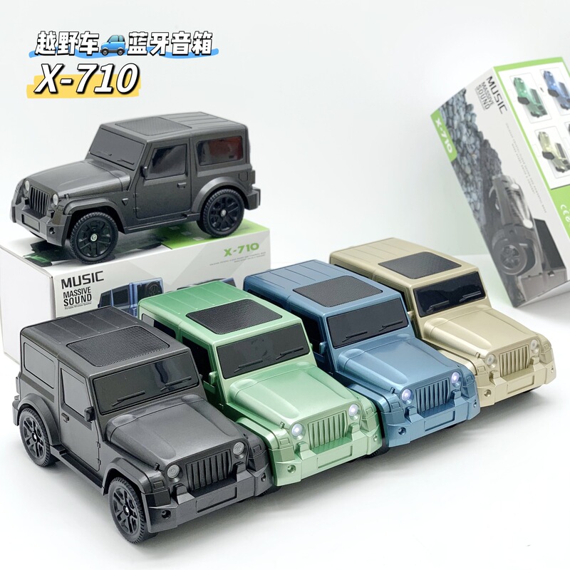 X710 Bluetooth Speaker Multifunctional Desktop Car Model Card-Inserting Speaker Mini Wireless Subwoofer Home Gift