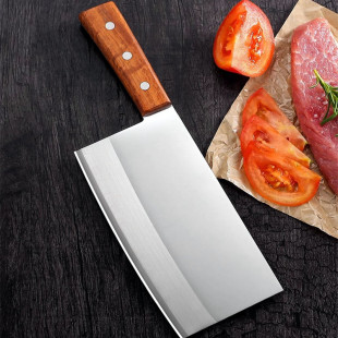 Mulberry knife household kitchen knife carbon steel chef special sharp commercial slicing knife cutting knife professional kitchen knife meat cutting knife