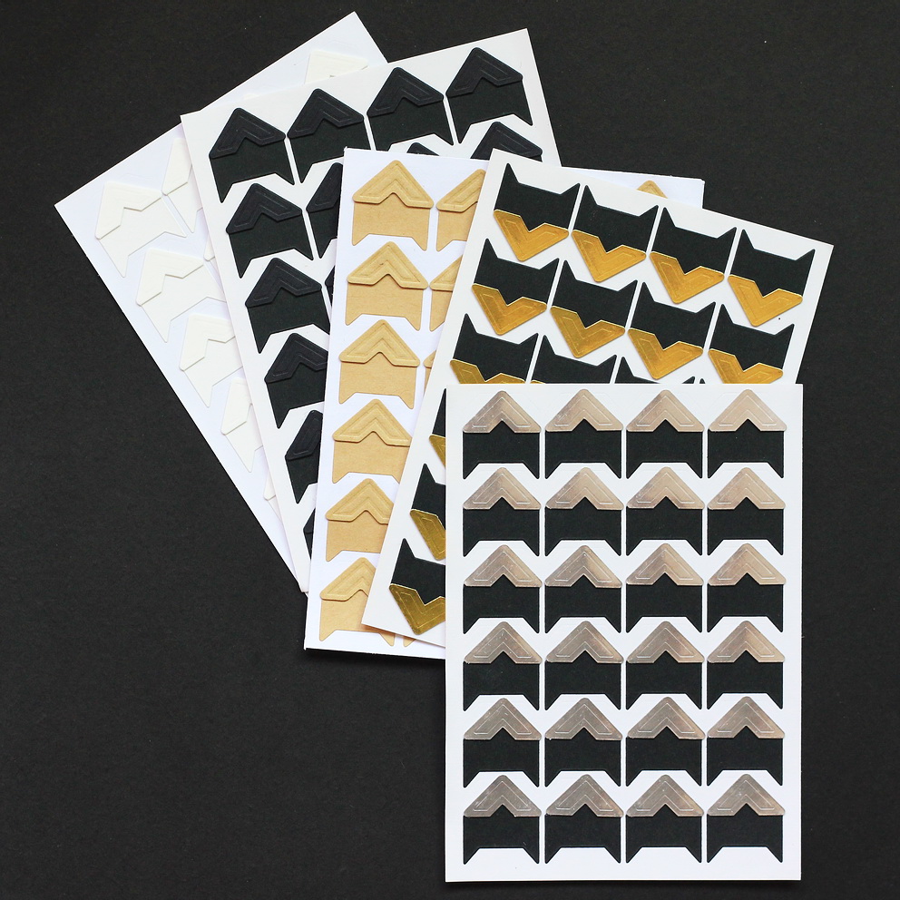 종이 사진 코너 스티커 성장 매뉴얼 DIY 사진 앨범 유치원 파일 장식 생산 액세서리 도구 재료