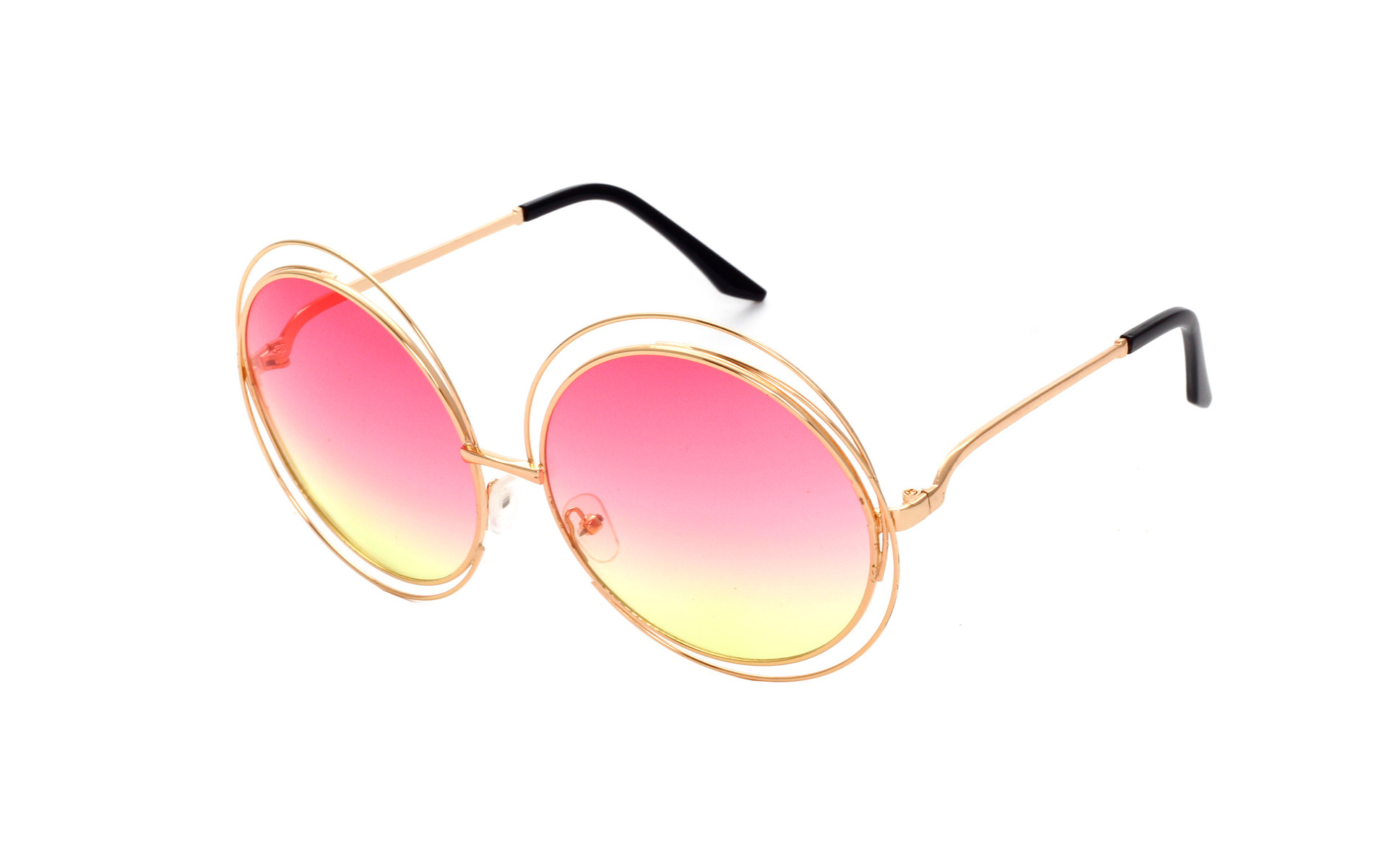 골드 프레임 핑크 노란색 그라데이션 C8